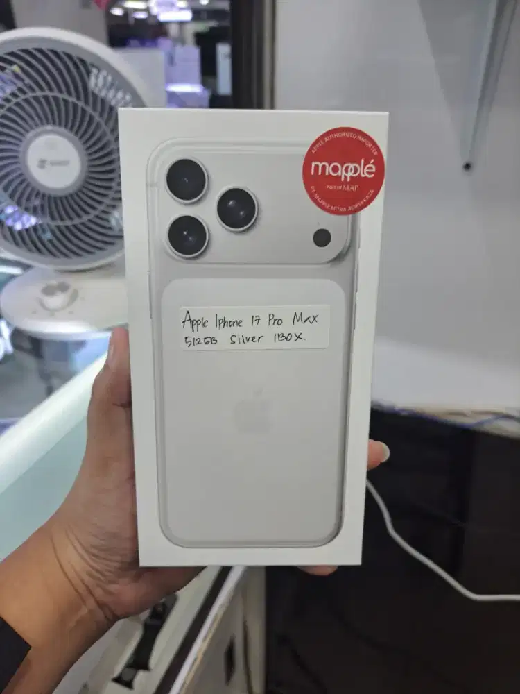 IPhone 17 Pro Max 512GB Silver New Garansi Resmi Reday On Hand