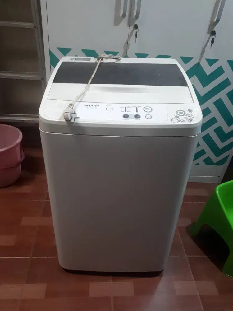 Mesin Cuci Seken Sharp ES-F876-BS-B Top Loading, 1 Tabung Atas