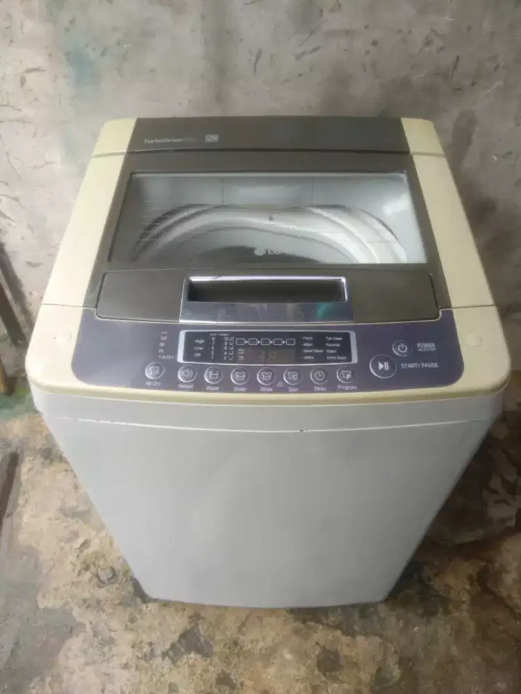 Jual mesin cuci merek LG smart inverter kapasitas 8 kg normal semua