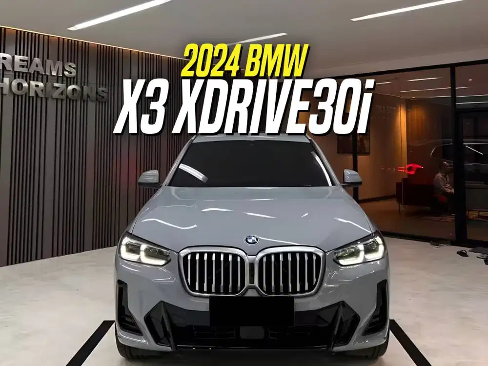 BMW X3 xDrive30i M Sport 2025 NIK 2024 Facelift Grey on Brown Abu-abu