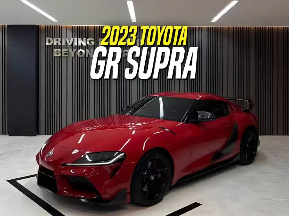 Toyota GR Supra 3.0 2024 NIK 2023 Red on Black Merah
