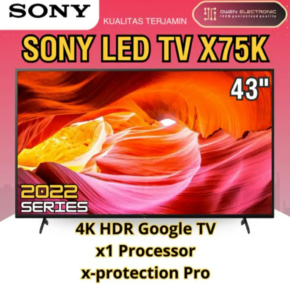 SONY BRAVIA 43X75K 4K UHD HDR Smart Google TV 43X75K