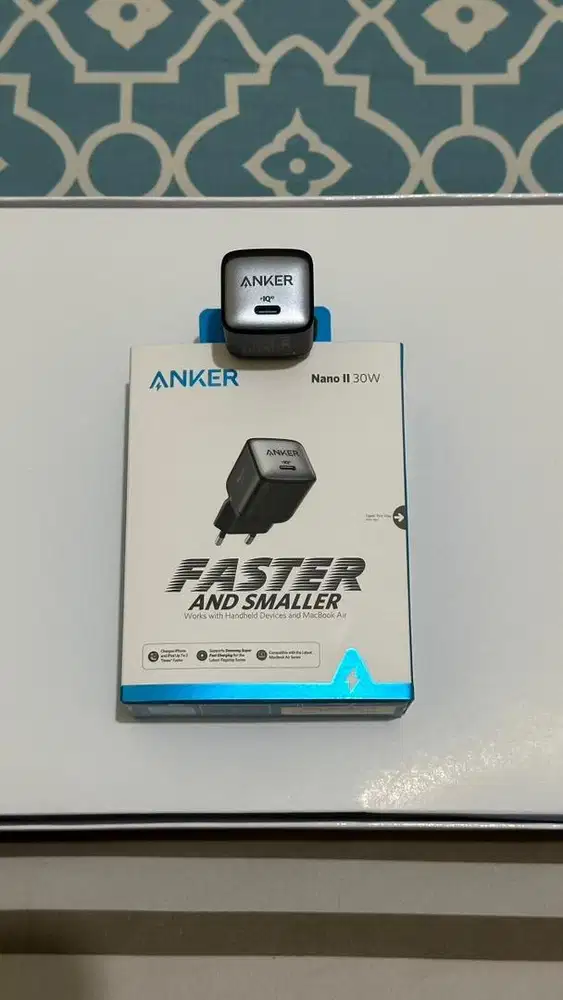 Kepala Charger / Wall Charger Anker Nano II 30w fast charging