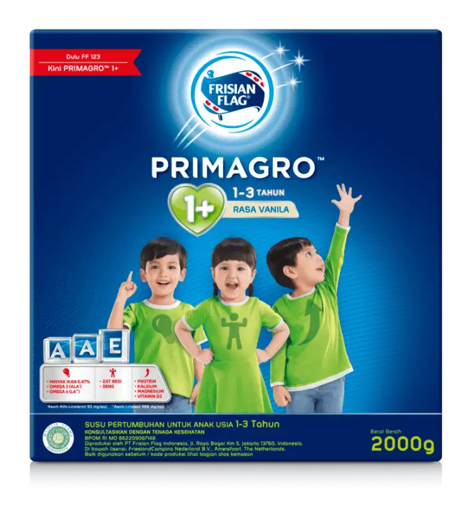 Susu primagro 1-3 tahun 2kg dan 1200g