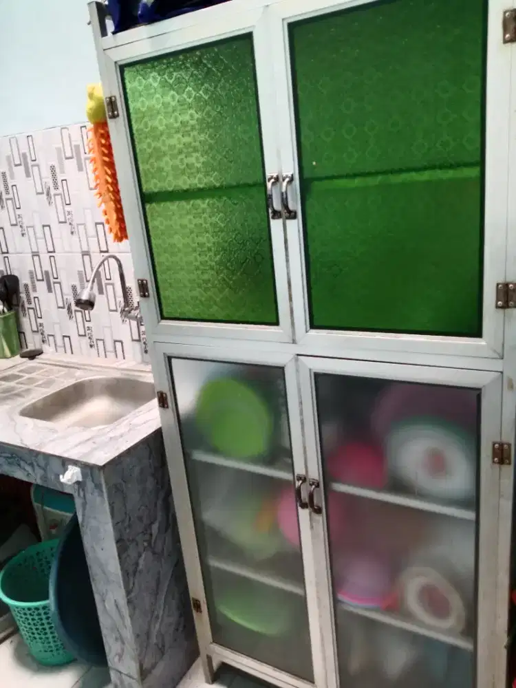 RAK PIRING ALUMINIUM 4 PINTU