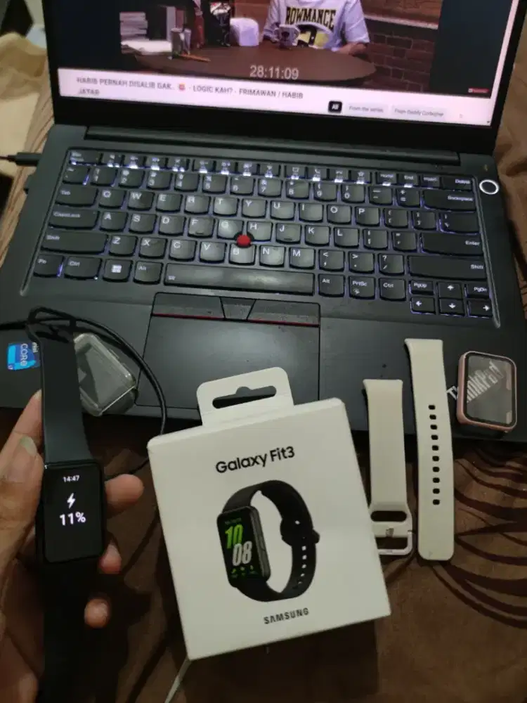 Jual Jam Smartband Smartwatch Samsung Watch Fit 3 Mulus Nominus