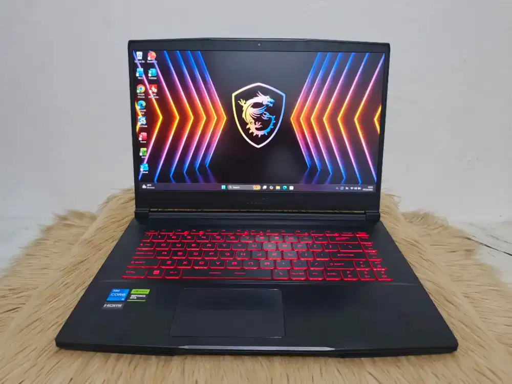 Laptop Gaming Terbaru MSI Core i5 Gen 11 Ram 8 Ssd 512 NVDIA RTX 2050