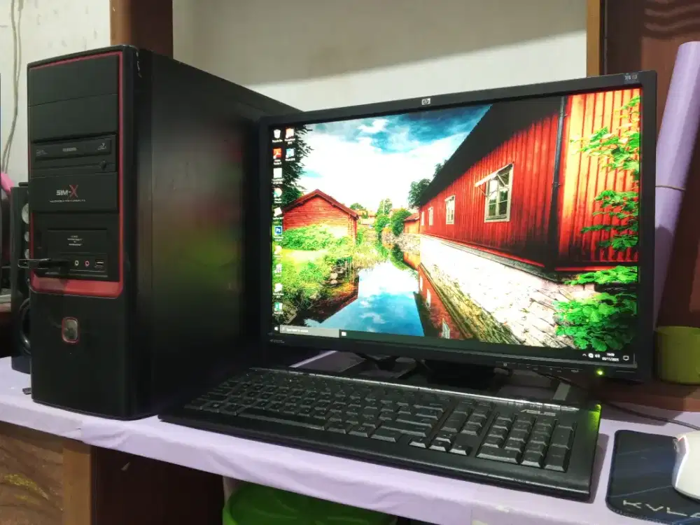 Pc intel core i5 fullset (ram 8gb + ssd + monitor 22 inch)