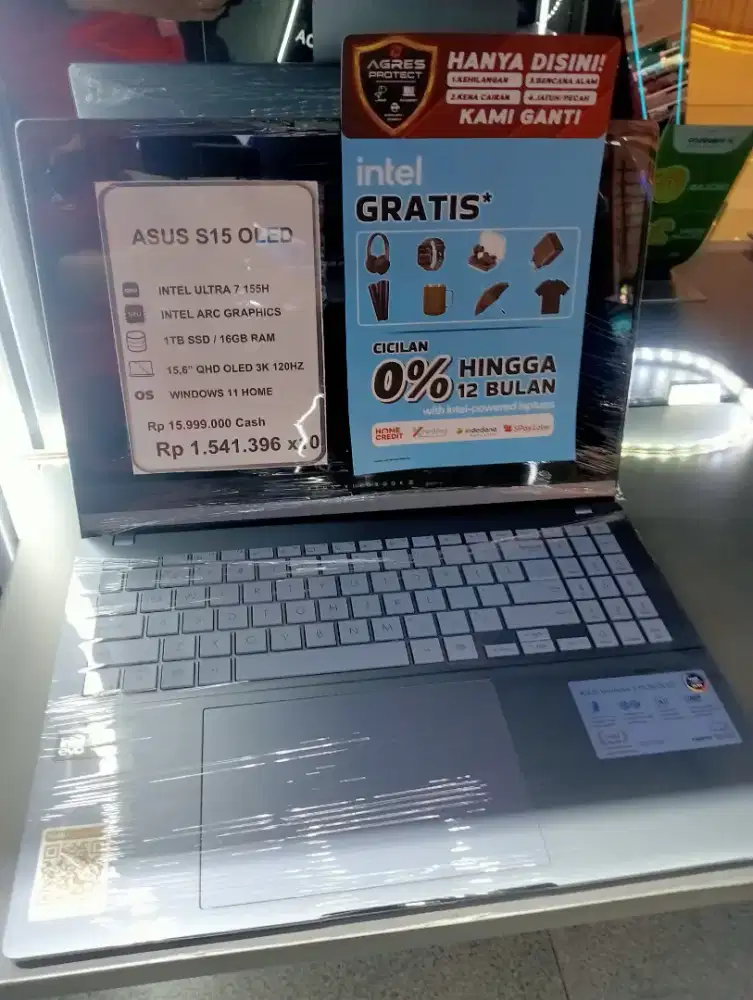 Laptop Asus S15 OLED Cicilan Pakai Home Credit bisa Free 1-2x Cicilan
