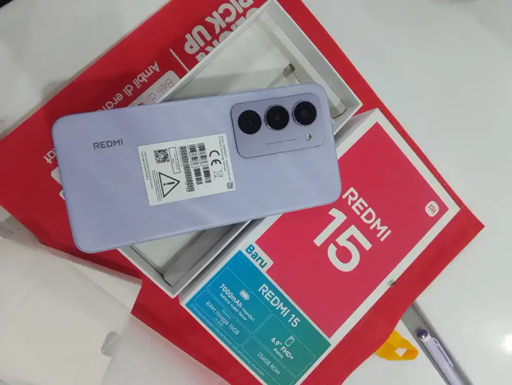 Redmi 15 nfc 8/256 baterai 7000 barang baru segel