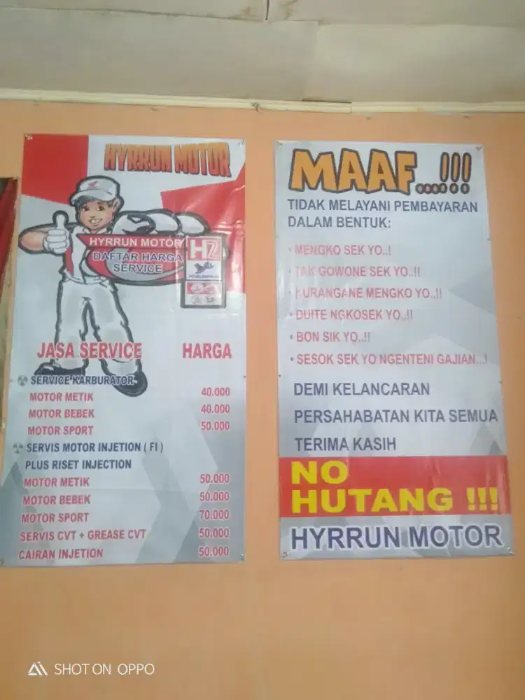 Cari mekanik motor berpengalaman
