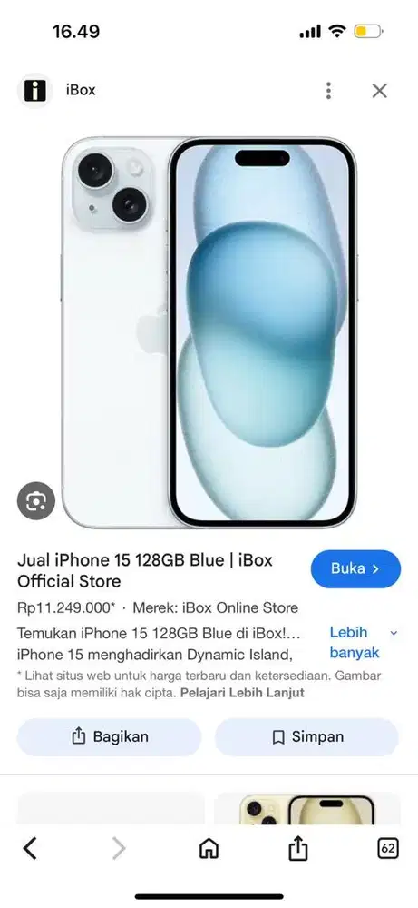 Iphone 15 128 ibox