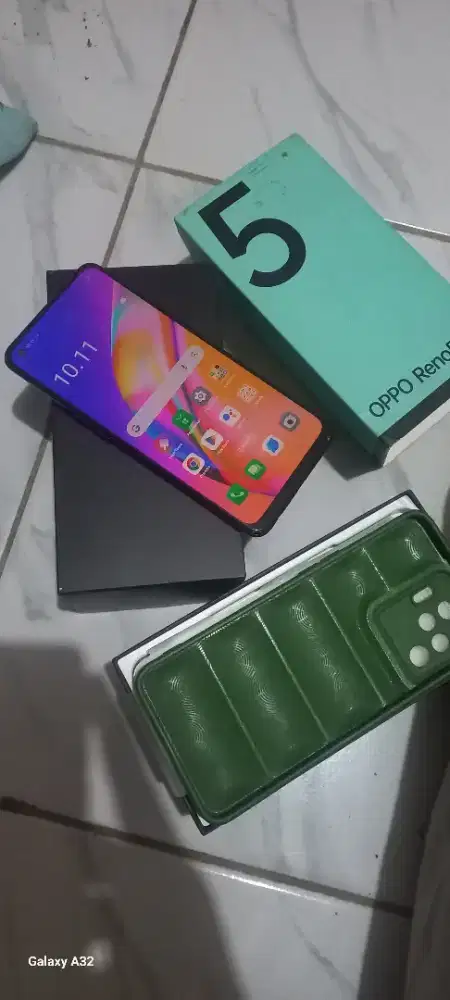 Oppo reno 5f 8/128 lengkap