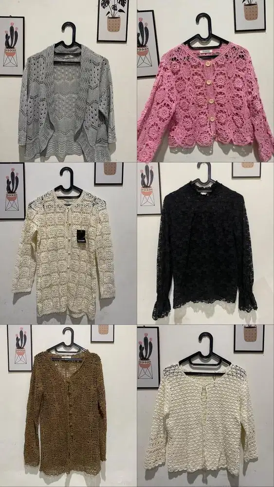 Outer vest jaring rajut