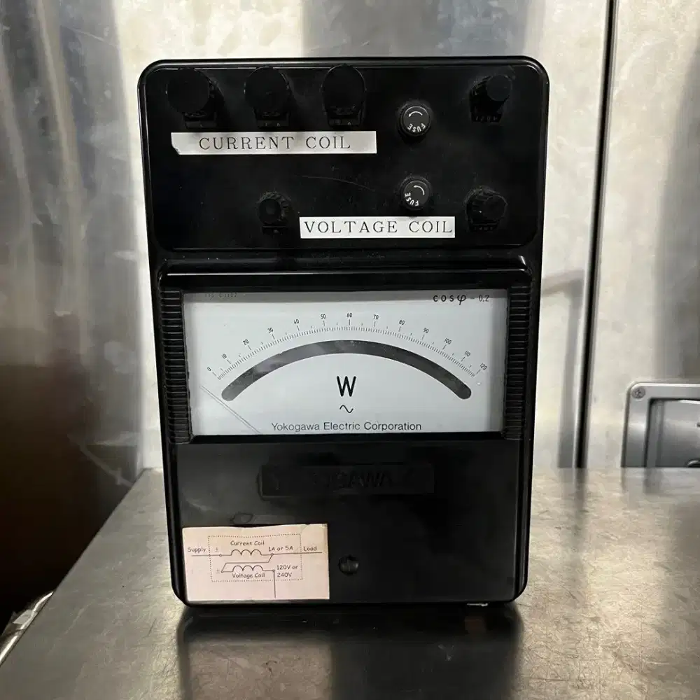 Yokogawa Electric 2041 Watt Meter Portable Listrik Volt