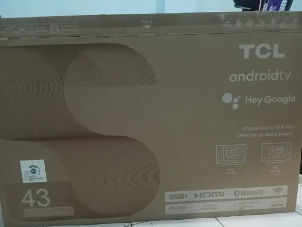 Led Tcl 43 inc kondisi baru buka dus