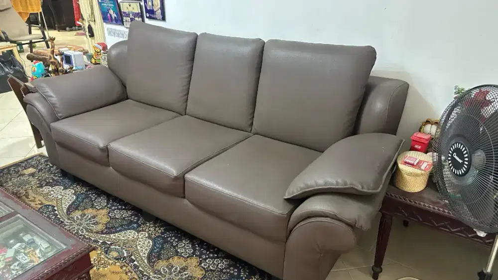 Sofa 31 coklat tua + meja