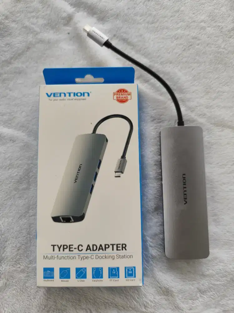 Vention USB HUB 9-in-1 Dongle HDMI TypeC Headset for Laptop Macbook