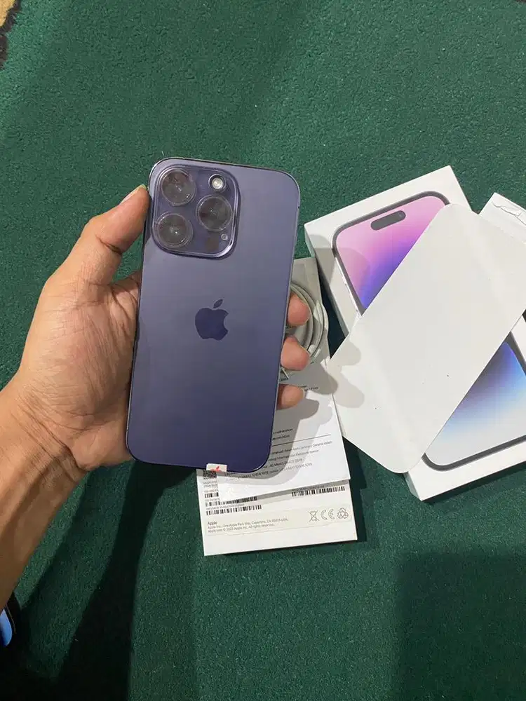 iPhone 14 pro 128gb deep purple garansi resmi indonesia ID/A