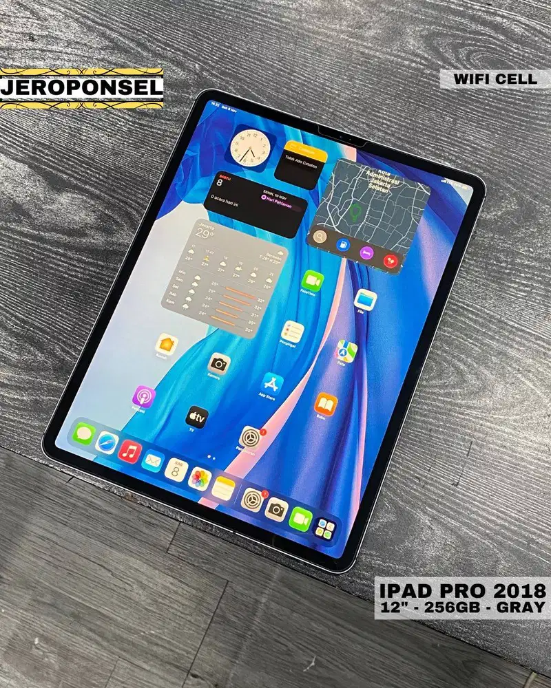 IPAD PRO 2018 12,9 INCH 256GB WIFI CELL BH 82% MURAH GARANSI ORIGINAL