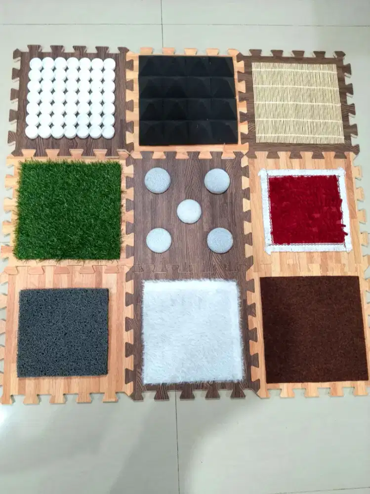 Sensory Playmat Tekstur Mainan Edukatif Bayi 3 x 3 (preloved)
