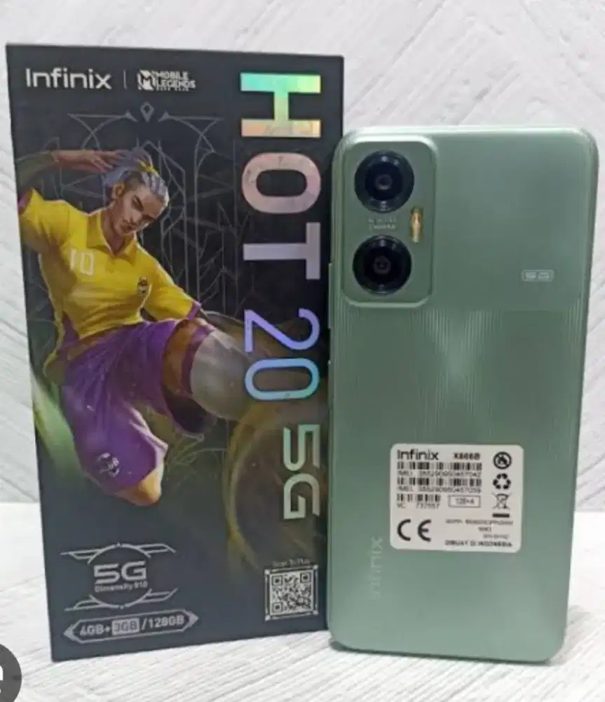Murah hp infinix Hot 20 5G 4+3/128 LKP mulus, bs TT