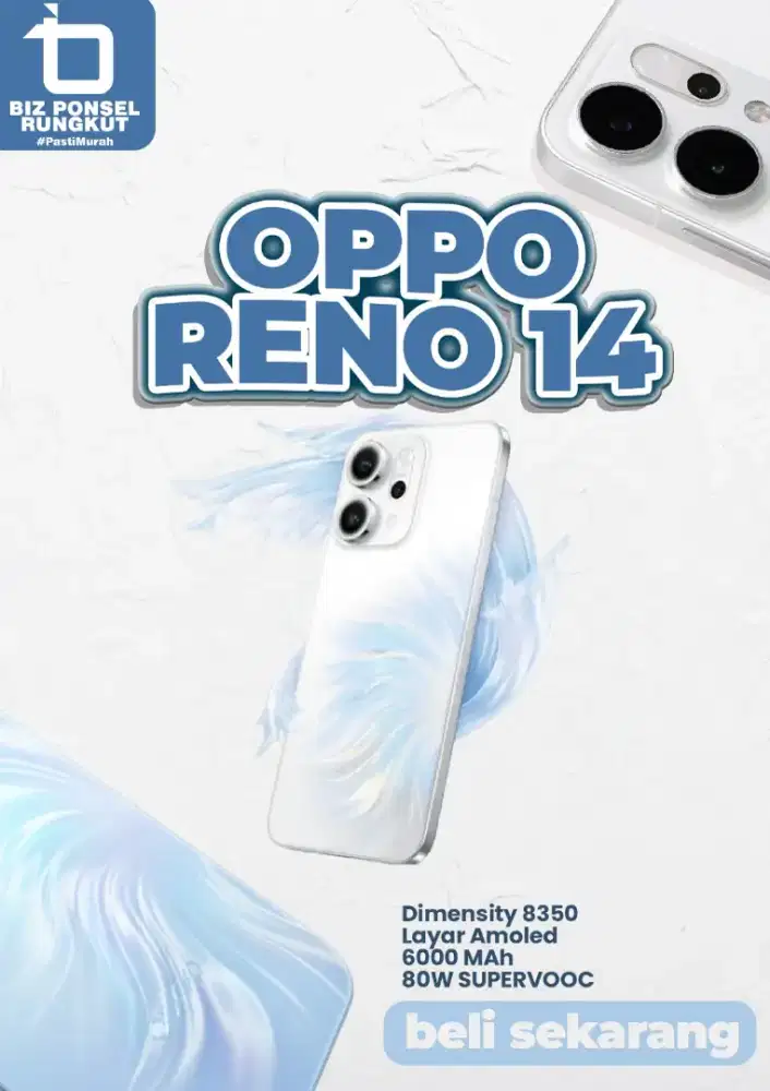 CICILAN HP MURAH KTP AJA || OPPO RENO 14F 5G SERIES || TANPA DP