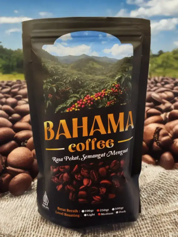 Kopi Bubuk Robusta Pekalongan BAHAMA Coffee 100% Kopi Murni