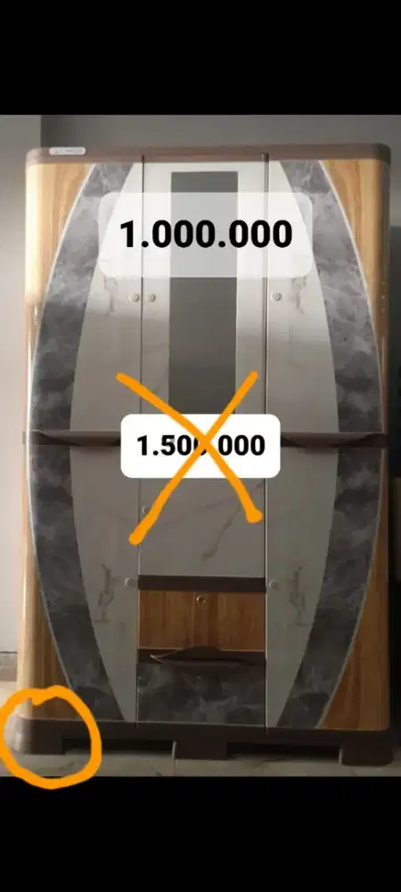 Lemari Jumbo Olymplast 3 Pintu