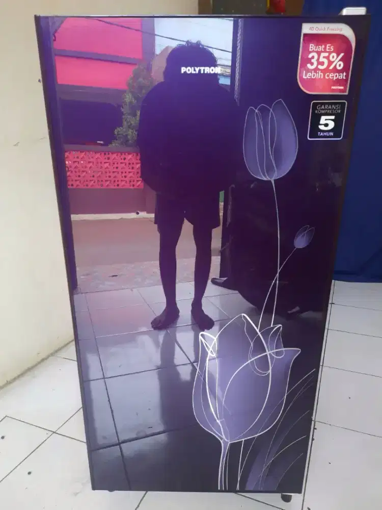 kulkas POLYTRON BELLEZA 1 PINTU KACA