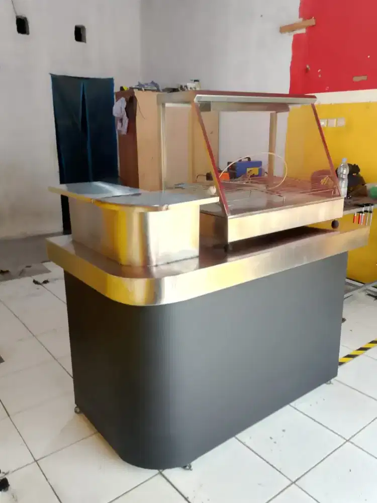 Etalase Warmer Ayam geprek Fried chicken