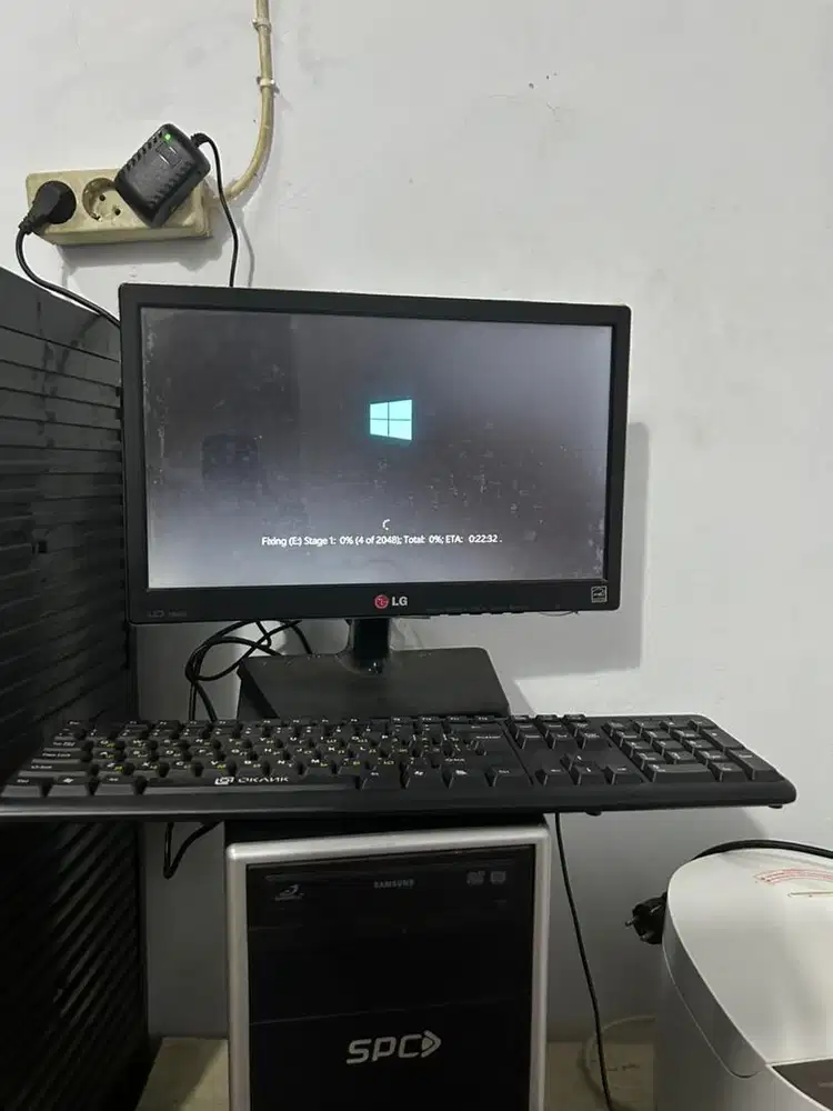 Komputer cpu dan printer