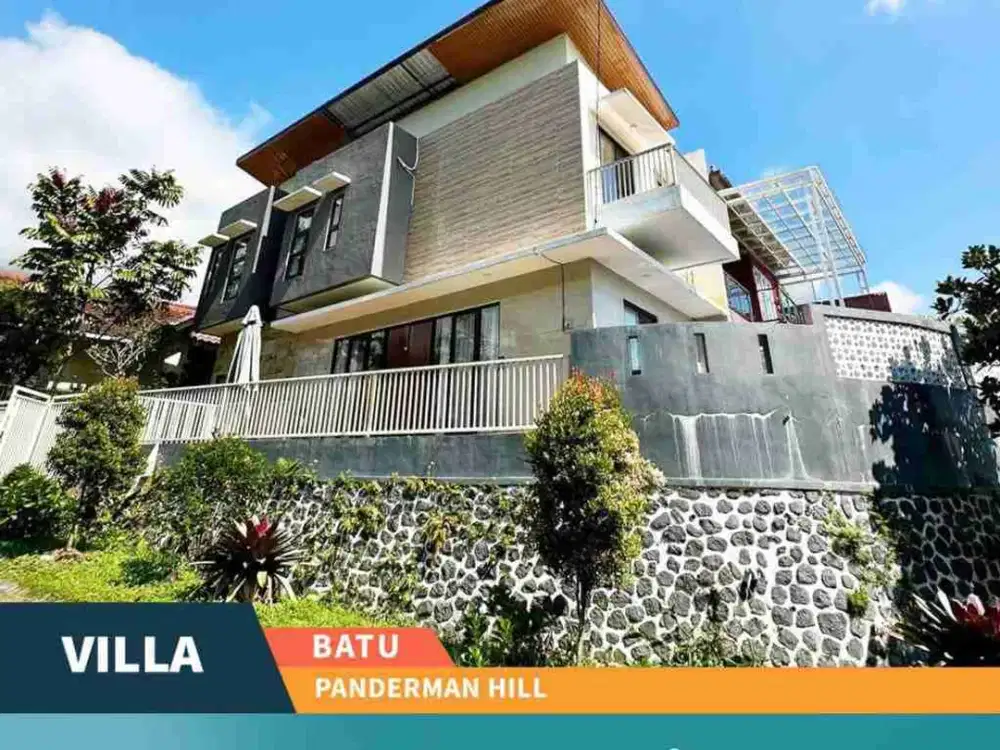 Dijual Villa Panderman Hill Full Furnish View Pegunungan & Kota Batu