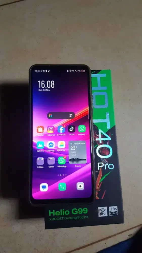 INFINIX HOT 40 PRO 8/256 FULLSET
