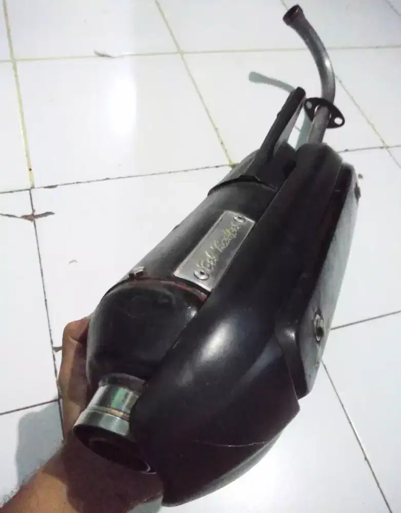 Knalpot Mio 5TL Kondoman Bob Sarteng leher standar lokasi Pamulang