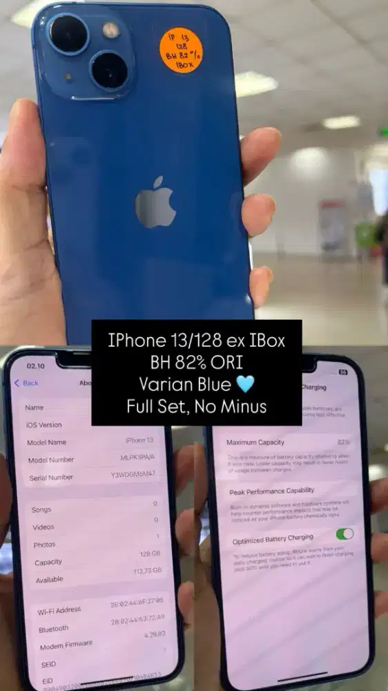Iphone 13/128 ibox blue