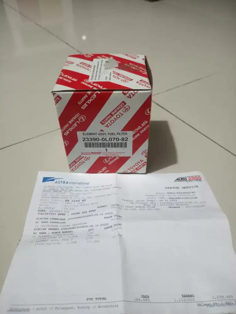 Filter solat Fortuner TRD 2018