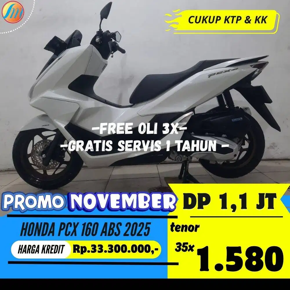 DP 1,1 JUTA HONDA PCX 160 ABS 2025 SEKEN ANGSURAN SANGAT TERJANGKAU