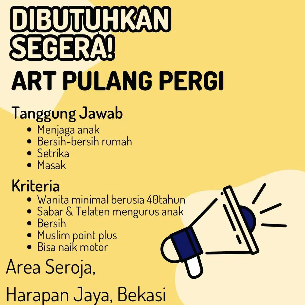 DICARI ART PULANG PERGI
