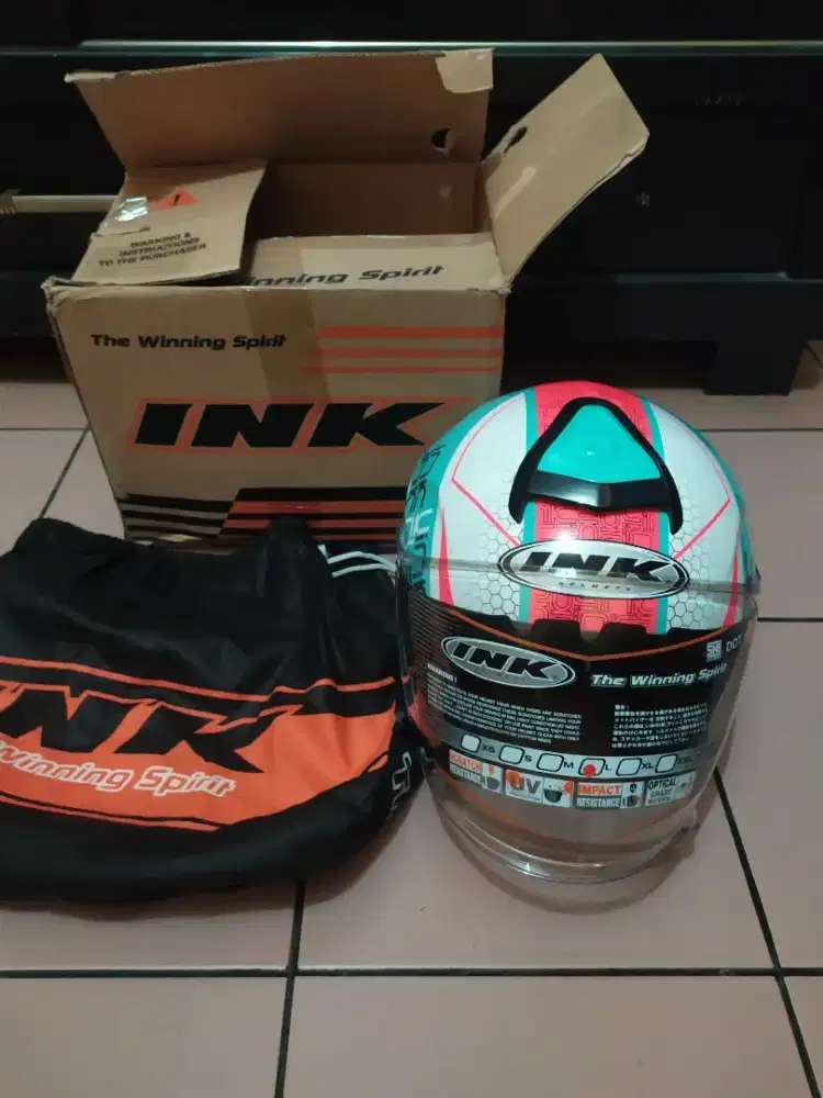 Helm INK Dynamic Aqua Blue Size L