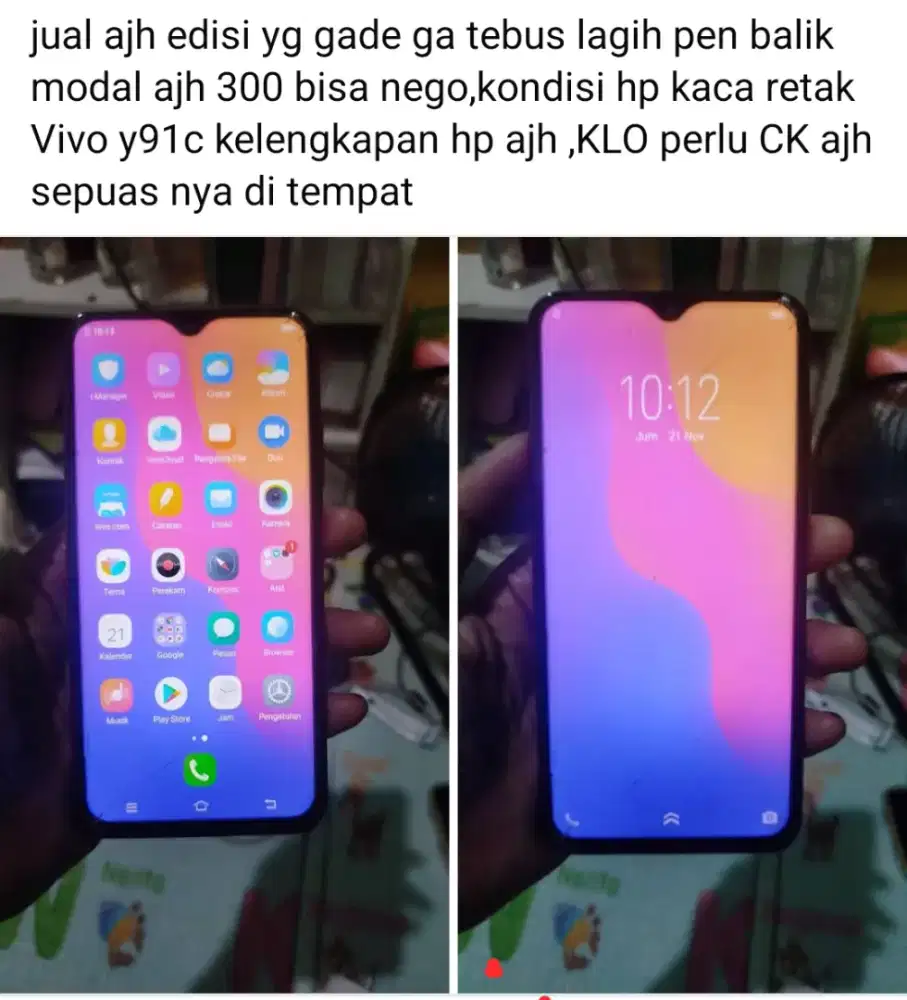 vivo y91c ram 2
