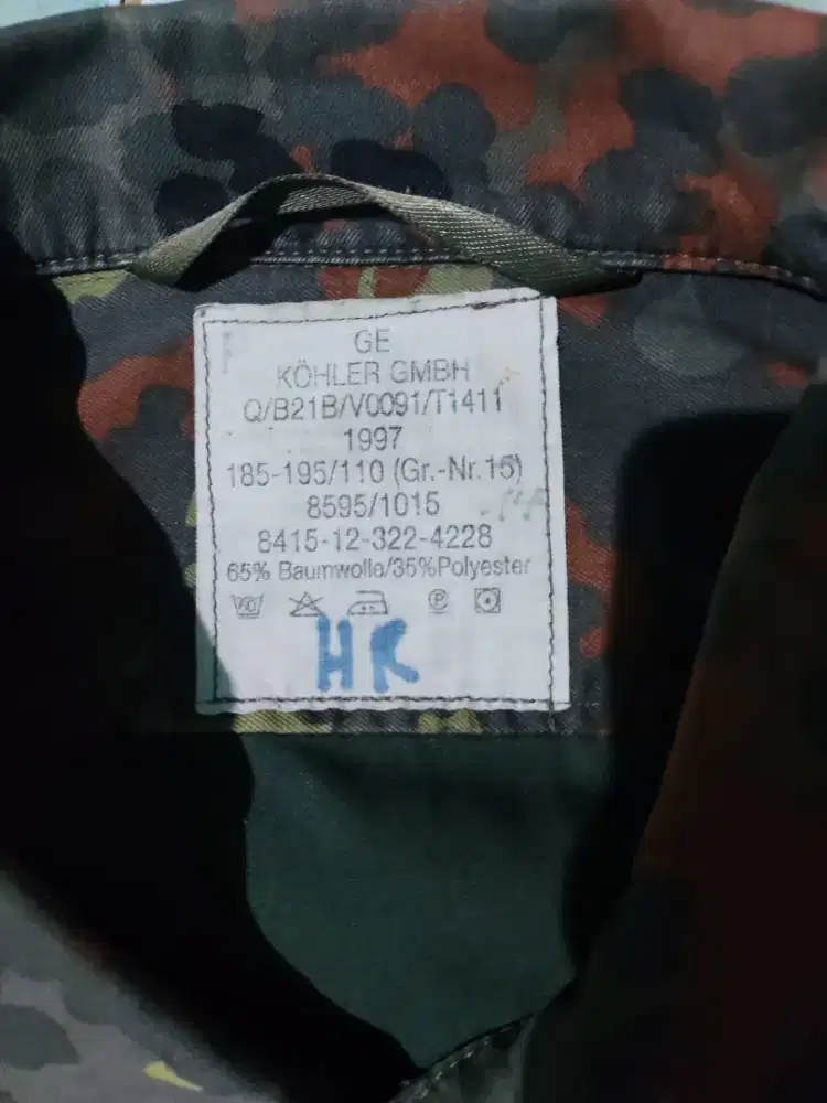 Jaket celana army jerman import