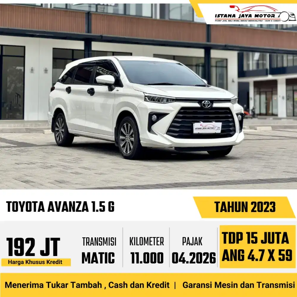 TOYOTA AVANZA 1.5 G CVT 2023