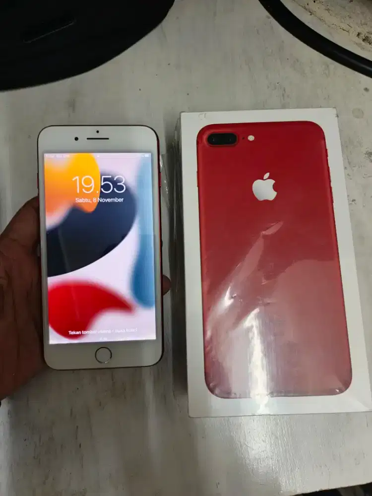 IPHONE 7 PLUS 128 GB WARNA MERAH MULUS