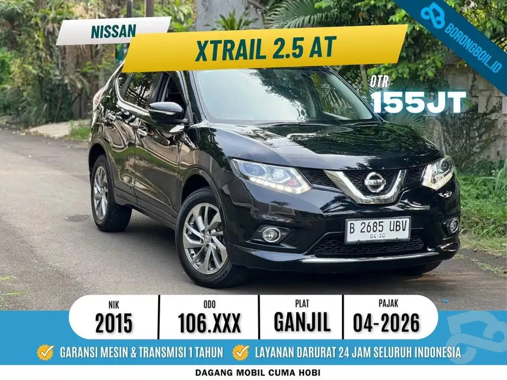 Nissan xtrail 2.5 AT 2015 Hitam