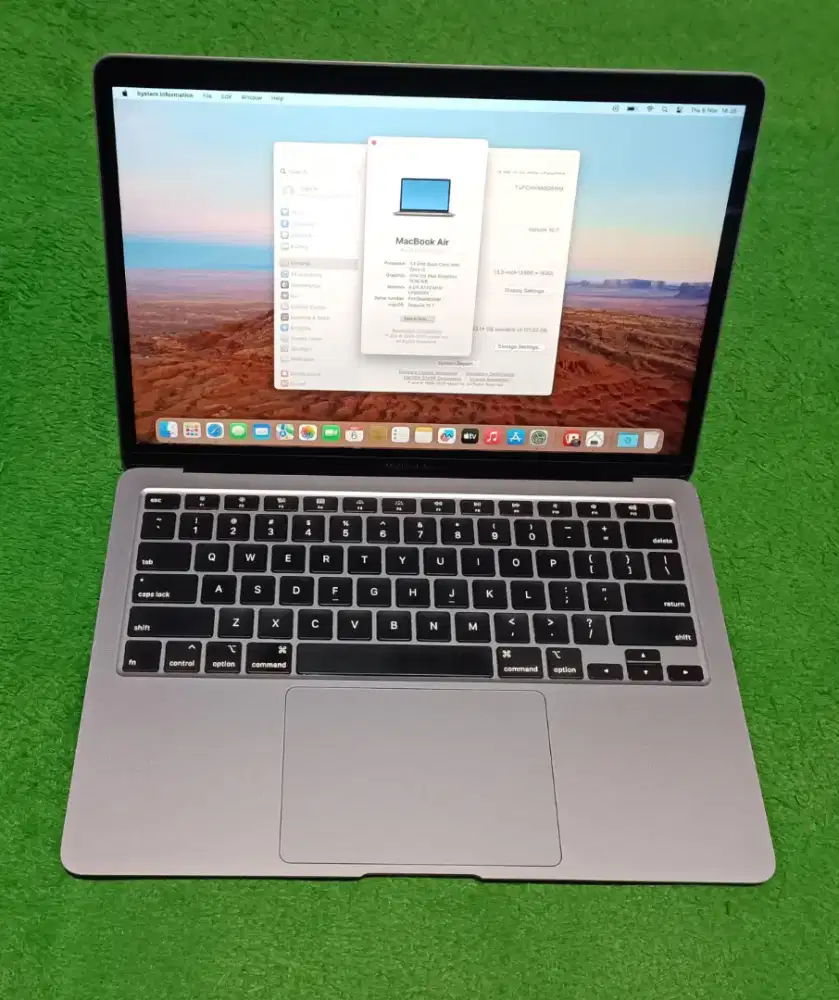 Apple MacBook Air 2020 Intel i3 8/128 Grey Mulus Murah