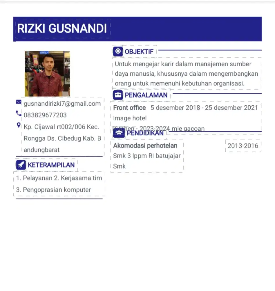 Mencari pekerjaan apa saja