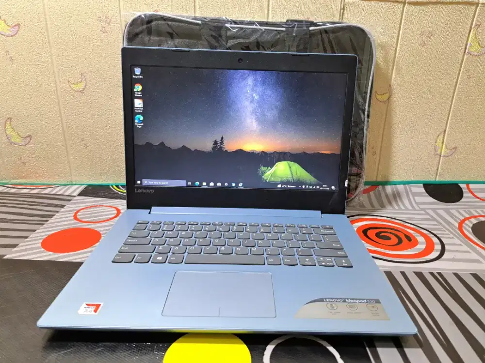 Jual BU laptop lenovo ideapad 320 AMD A4 ram 4 gb hdd 500 gb