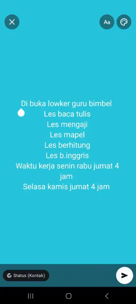 Lowongan kerja bimbel