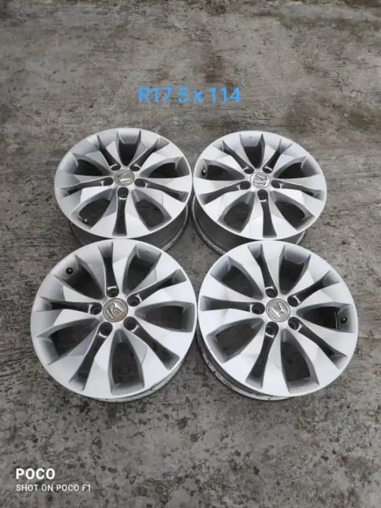 Oem HONDA CRV PRESTIGE 2012 R17 pcd 5 x 114 lebar 6,5 offset 50